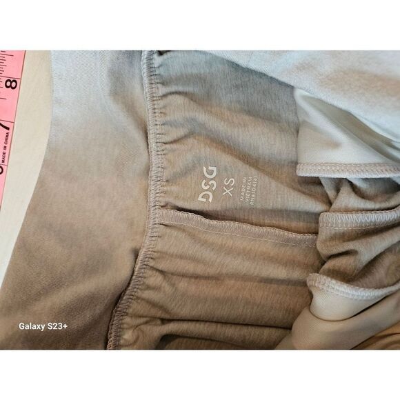DSG Women High Rise Joggers Tan Loose Fit Comfy Pull On - Picture 3 of 5